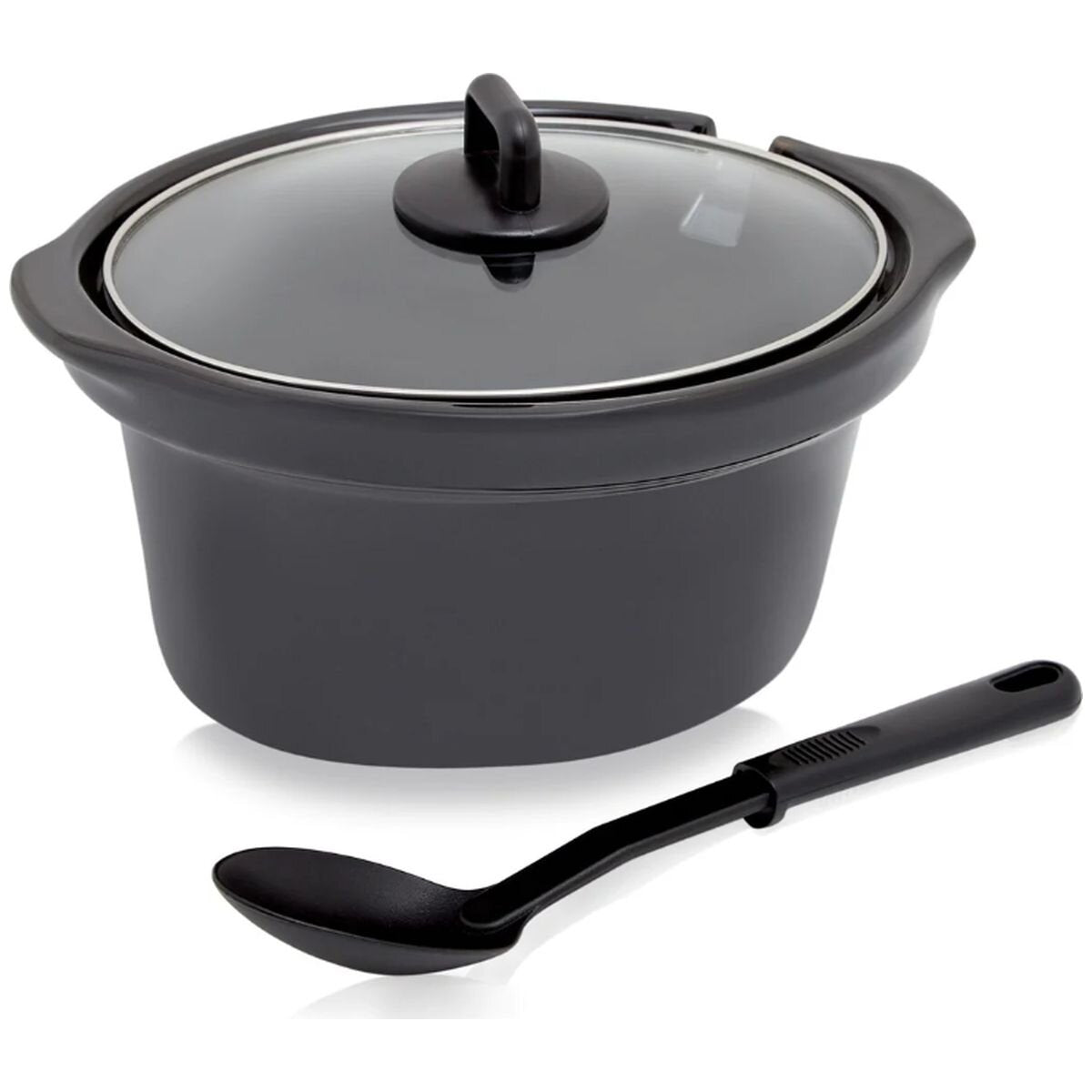 Westinghouse Slow Cooker with 2 x 2.5L Ceramic Pots - Black Stainless Steel, High/Low/Auto - WHSC06KS