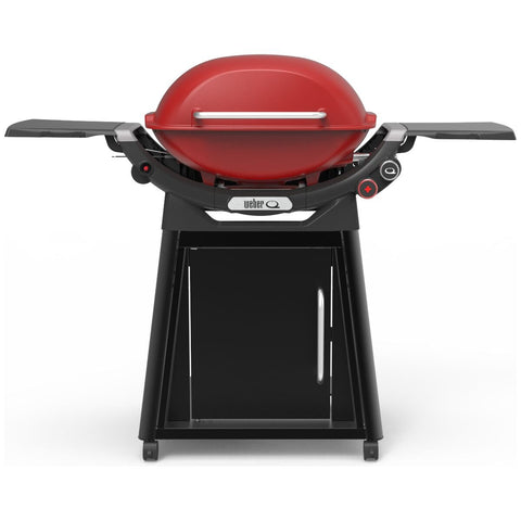Weber Family Q3100N+ Freestanding LPG BBQ - 2 Burners, Cart Included, Red - 1500358