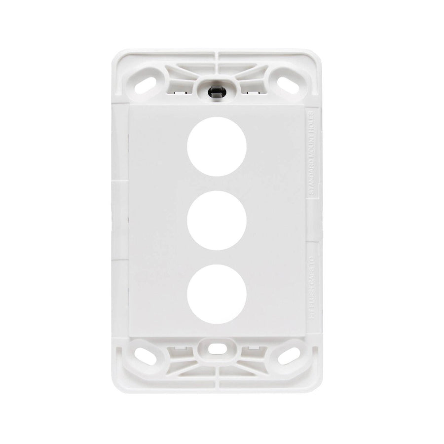 HPM Vivo 3 Gang Wall Switch - White - 118mm x 85mm - Easy Installation - SuperSaverAU - view 1
