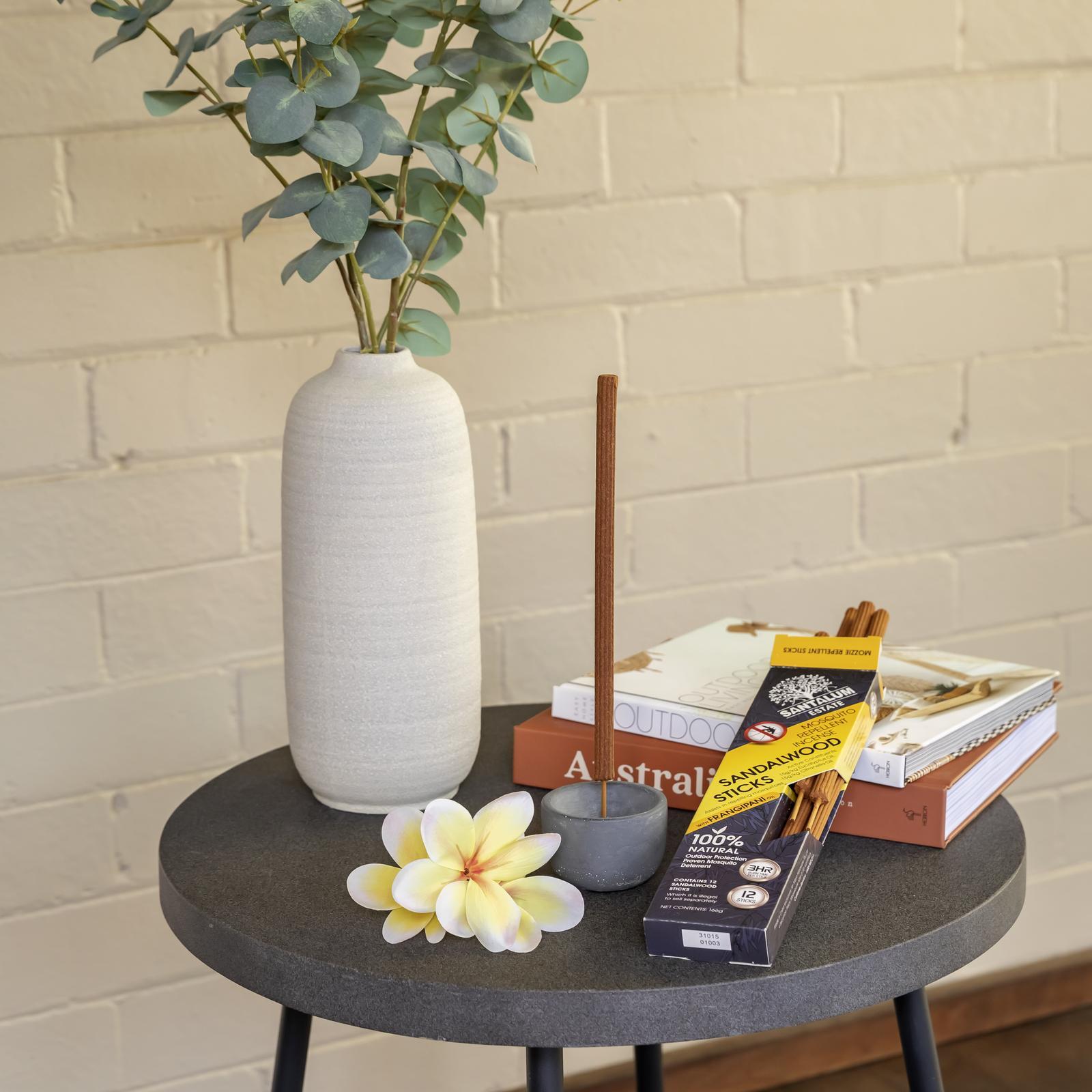 Santalum Frangipani Sandalwood Incense - 12 Pack Outdoor