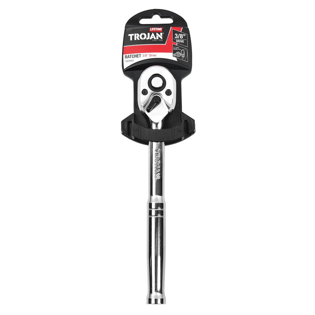 Trojan 3/8" Drive Ratchet - 72 Tooth Mechanism - CR-MO Construction - SuperSaverAU - view 3