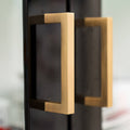 Taskmaster 96mm Brushed Brass Square Cabinet Handle 10 Pack