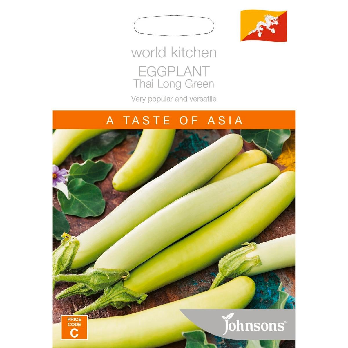 Johnsons World Kitchen Eggplant - 91mm x 132mm - Seed - Thai Heirloom - SuperSaverAU - view 1