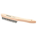 Trojan 4x15 Row Stainless Steel Wire Brush - 30mm x 285mm - Deburring, Rust Removal - SuperSaverAU - view 1