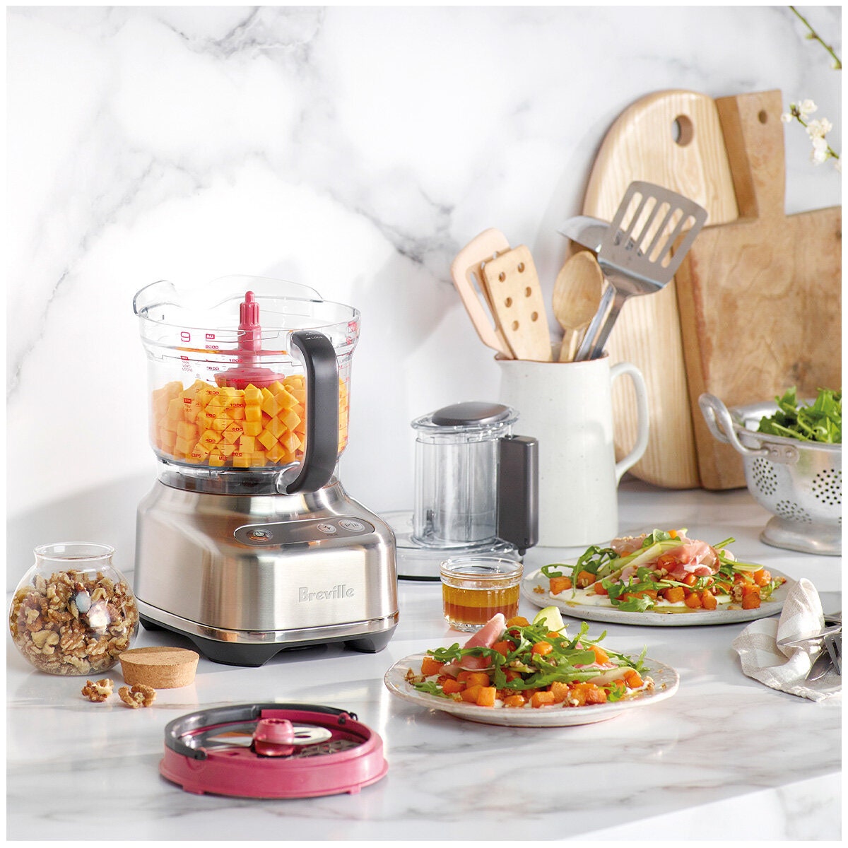 Breville the Paradice 9 food processor - Paradice Kit dicing, 605W, brushed stainless steel - BFP638BSS
