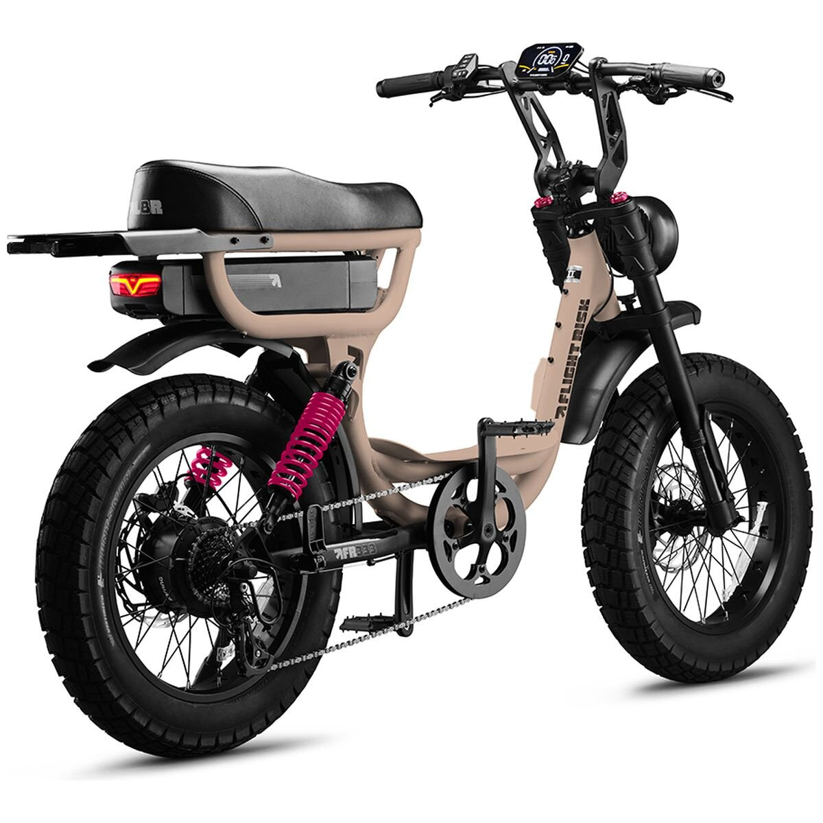 Flight Risk FR333 electric bike - 1000W motor, 52V 25Ah battery, Champagne finish - FR-333CHAMPAGNE