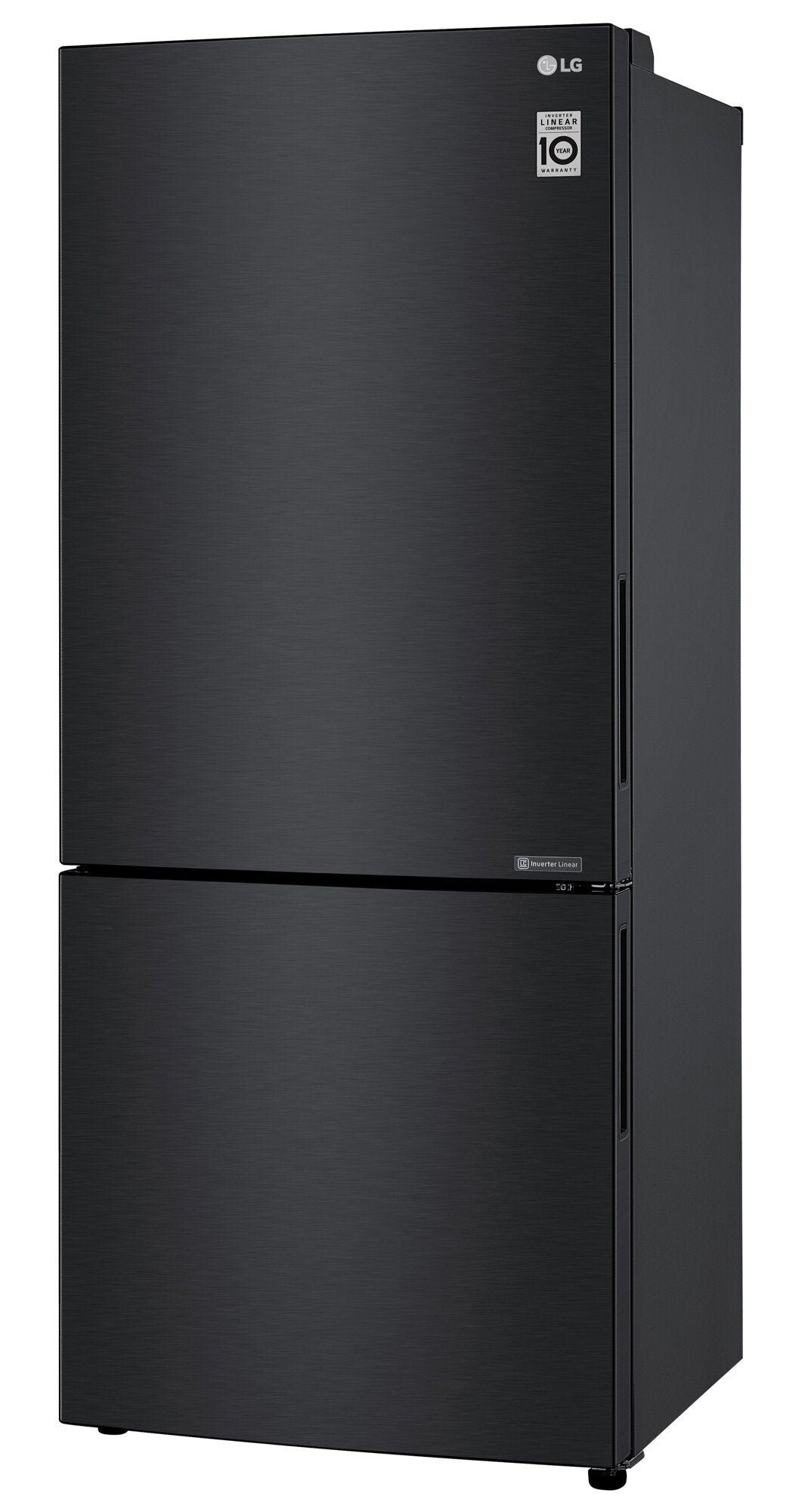 LG 420L Bottom Mount Fridge - Matte Black Doors, Door Cooling, Frost Free - GB-455MBL