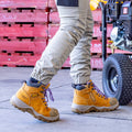 DeWALT Women's Wheat Ashton Pro Steel Cap Work Boot Size 6 - Water Resistant Nubuck, SRC