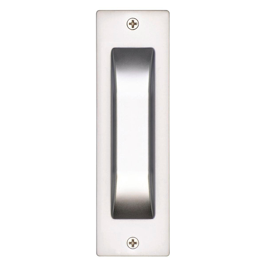 Gainsborough Flush Pull - 35mm x 115mm - Zinc - Satin Chrome - Pack of 2 - SuperSaverAU - view 1