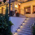 Brilliant 2W Black Navigate Garden LED Step Light - 88mm x 88mm x 40mm - SuperSaverAU - view 5