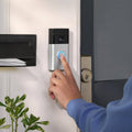 Ring Satin Nickel Battery Video Doorbell - 1440p HD - Wireless - Night Vision - SuperSaverAU - view 4