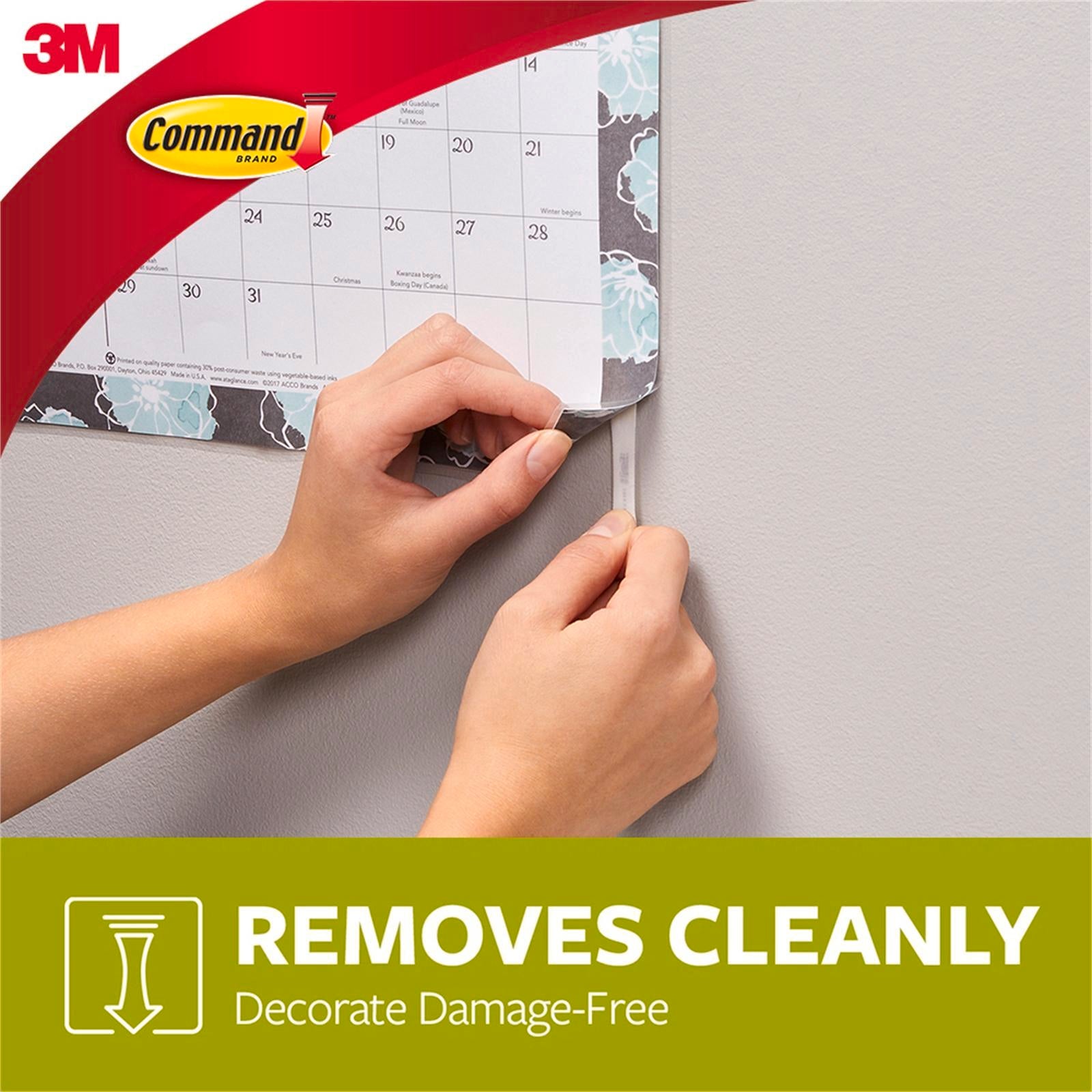Command White Adhesive Poster Strips, 12 Pack