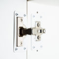 Taskmaster 90 x 45mm White Hinge Repair Plate - 2 Pack
