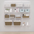 Elfa Classic Linen Closet Wide - White E-Poxy Bonded Steel - Made in Sweden - 12082