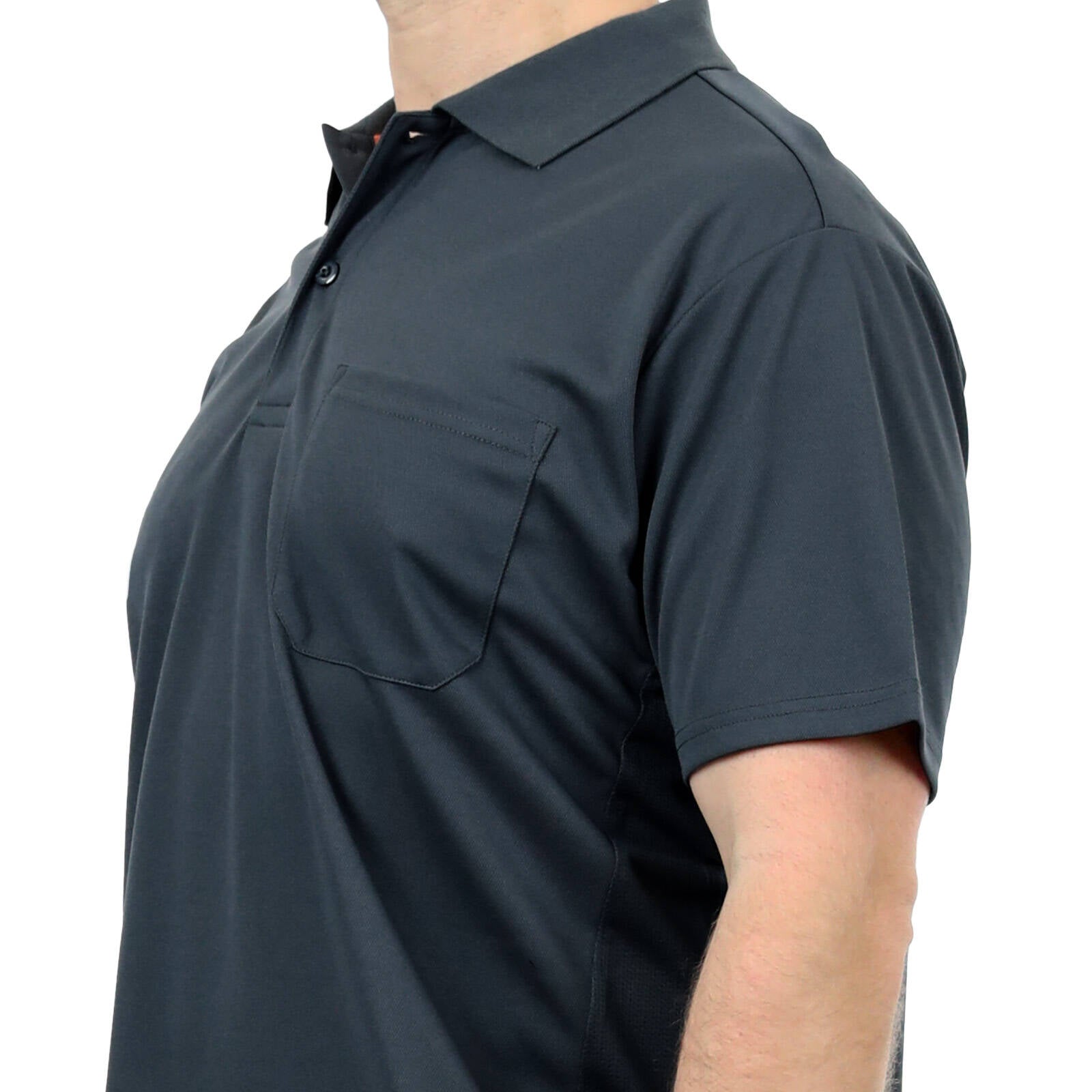 Citeco Men's Grey Dry Fit Short Sleeve Polo Polyester - Medium
