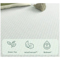Zinus Queen 20cm Green Tea Memory Foam Mattress - ActivCharcoal Infusion - AU-MFGNO4ZC-08Q