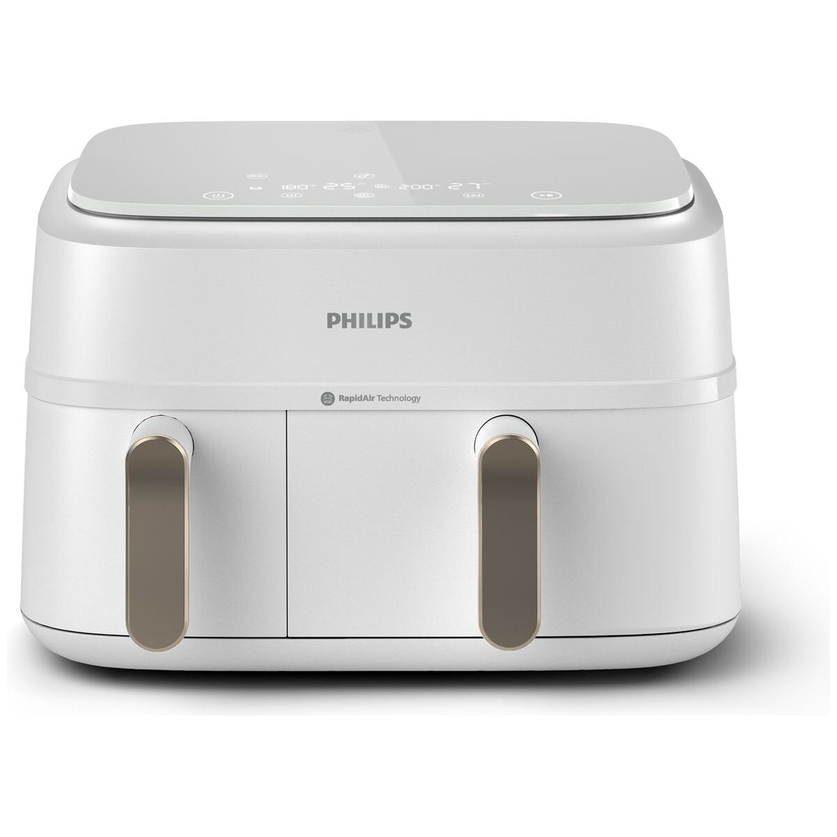 Philips 3000 Series 9L Dual Basket Airfryer XXL - Sync and Copy Functions, White - NA353-10