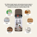 White Knight Squirts Mission Brown Gloss Spray Paint 310g - Solvent-Based, UV Resistant