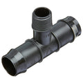 Pope 25mm Barbed x 15mm Male BSP Threaded Tee