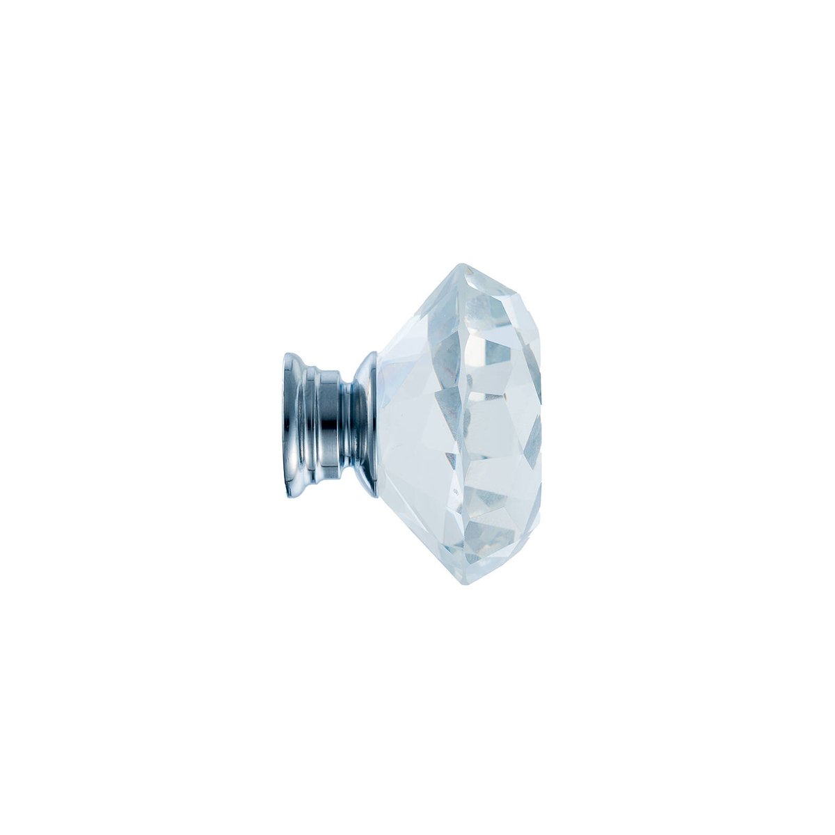 Taskmaster 40mm Crystal Cabinet Knob - 1 Pack - Crystal and Steel - SuperSaverAU - view 3