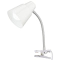 Verve Design White Brylee Clamp Lamp - Adjustable Gooseneck - 135mm x 340mm - SuperSaverAU - view 2