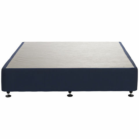 A.H. Beard Domino Designer Queen Bed Base - Denim Blue, 4-Inch Glide, Australian Made - FODEB4BQUE