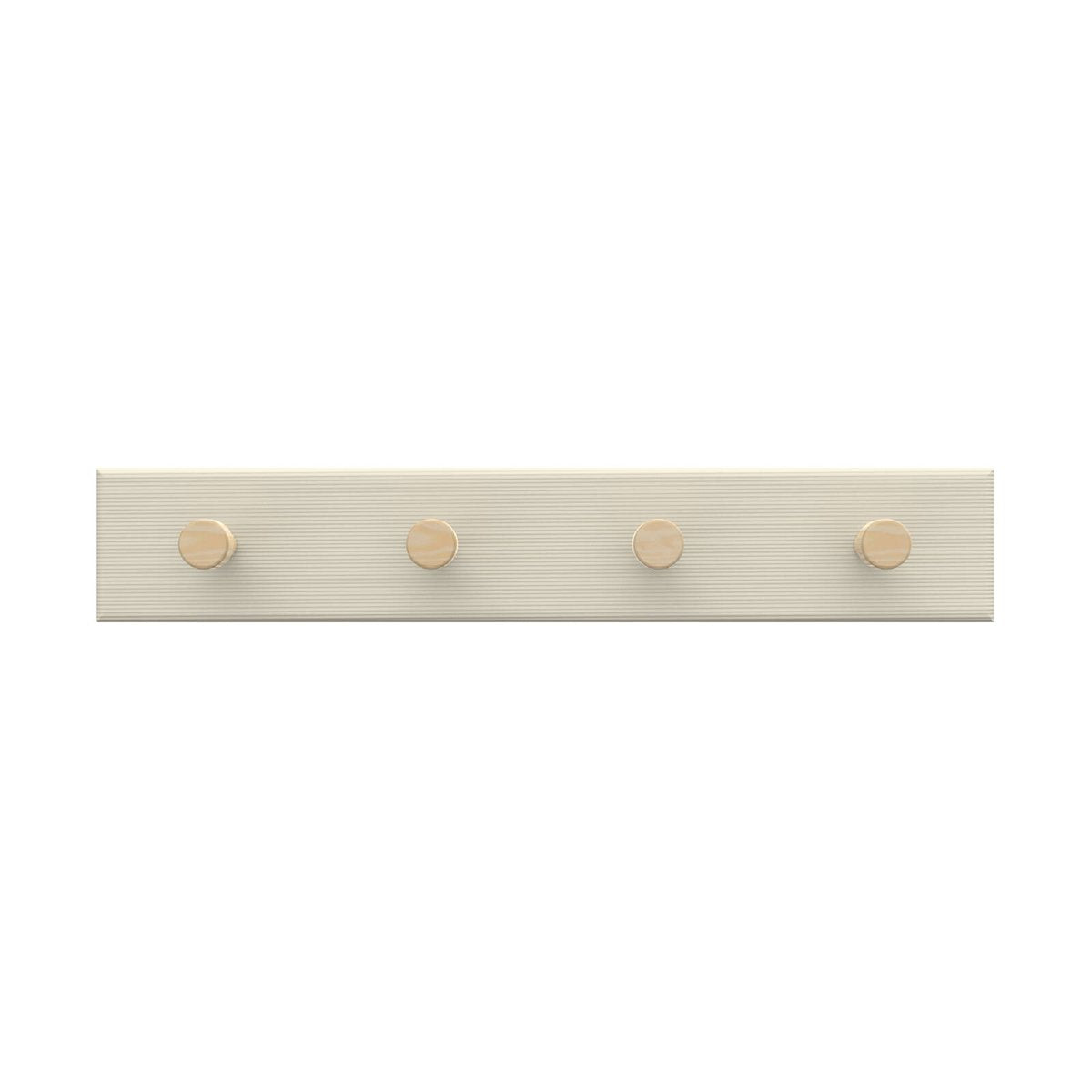 Mode 4 Timber Hooks Key Rack - 4 Hooks - Beige - 245mm x 40mm x 38mm - SuperSaverAU - view 1