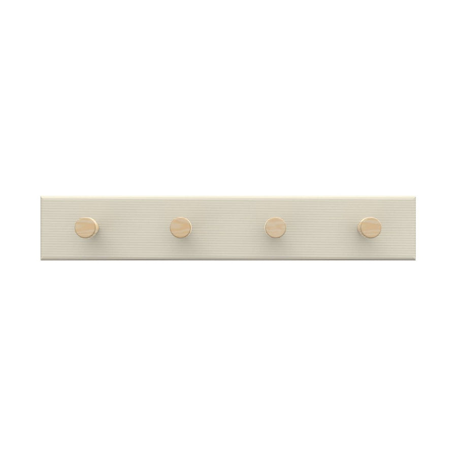Mode 4 Timber Hooks Key Rack - 4 Hooks - Beige - 245mm x 40mm x 38mm - SuperSaverAU - view 1