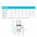 RMC Pressure Reducing Valve - 15mm - 150 - 600kPa - Adjustable - Compact - SuperSaverAU - view 2