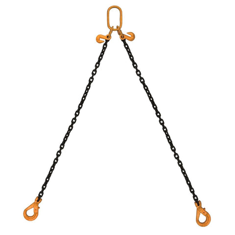 Gorilla 2m x 8mm 2 Leg Chain Sling Alloy 3.5 Tonne Capacity - SuperSaverAU - view 1