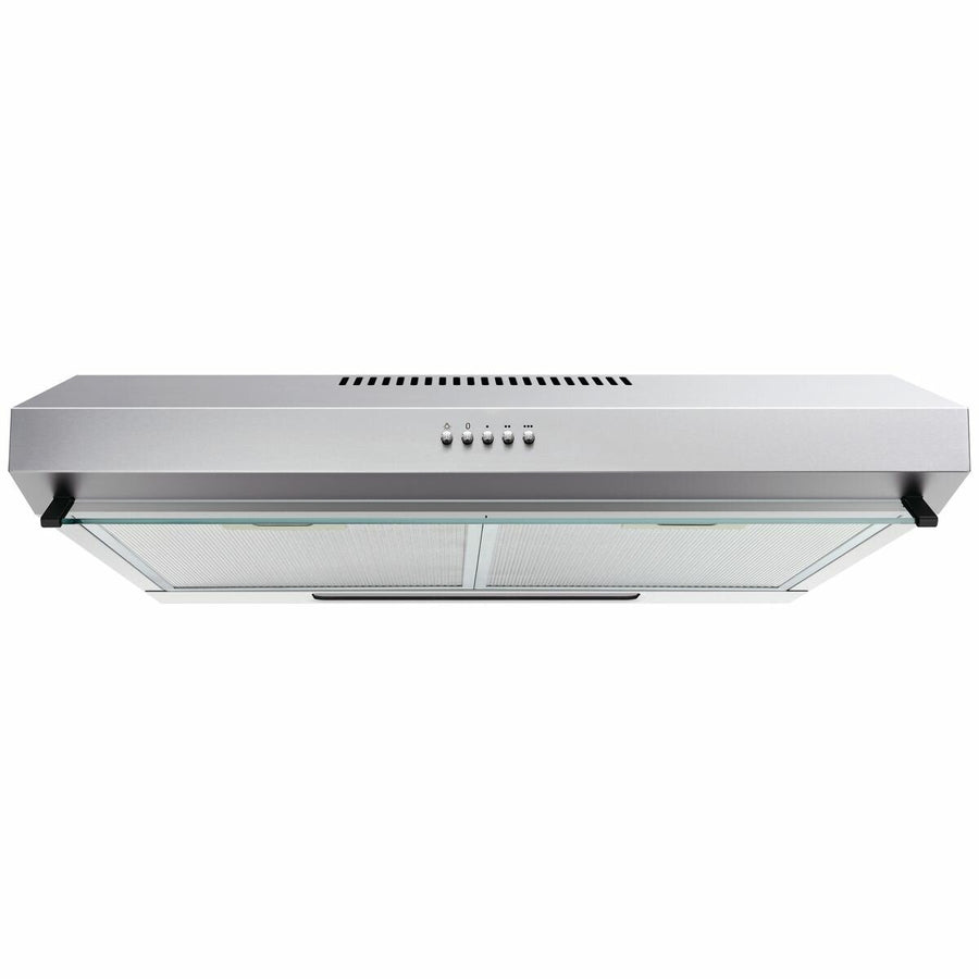 Haier 60cm Fixed Rangehood - Stainless Steel, 450m³/h, Push-Button Controls - HFH60RSX1