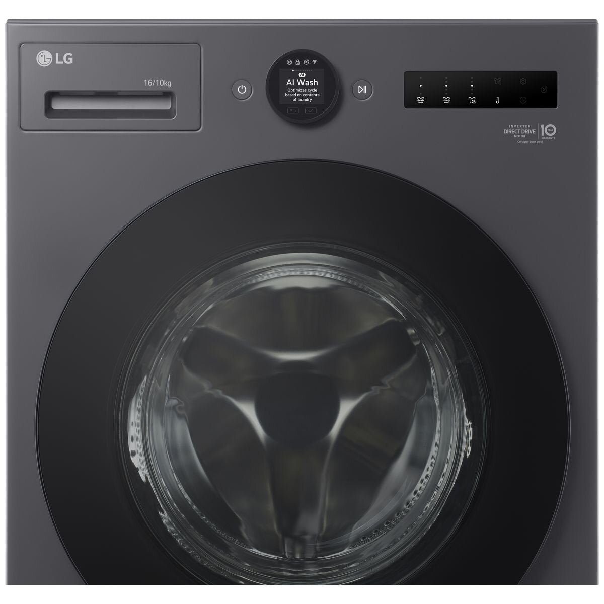 LG 16kg/10kg Washer Dryer Combo - Graphite, Direct Drive Technology, TurboClean 360 - WXLC-1016GX