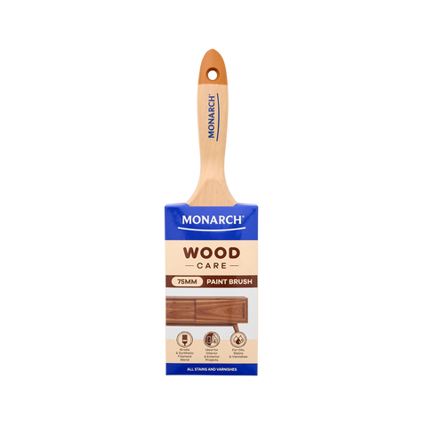Monarch 75mm Woodcare Timber Handle Paint Brush