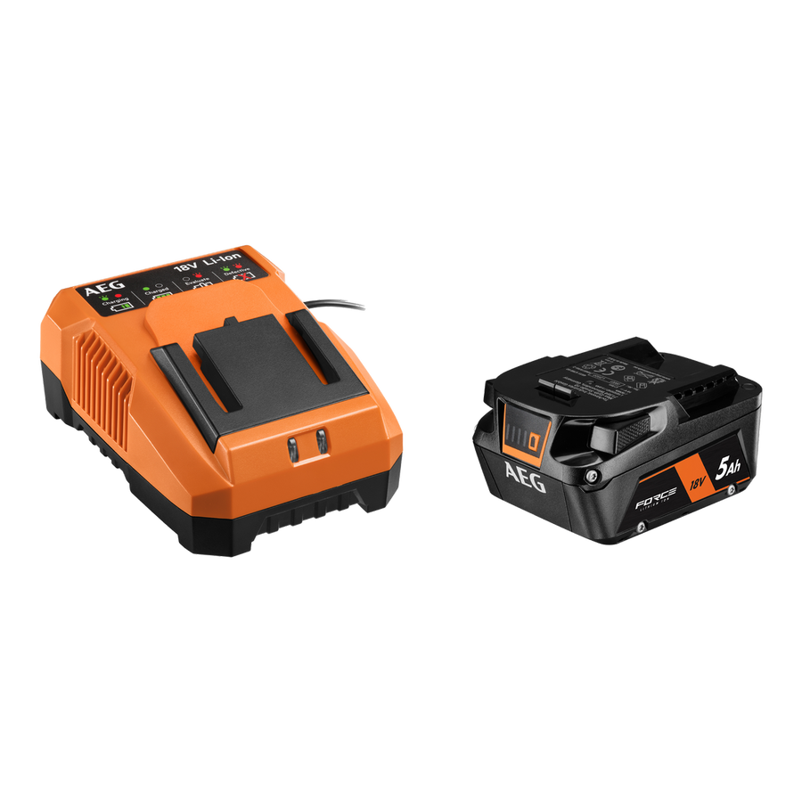AEG 18V 5.0Ah FORCE Starter Kit - 1 Battery & Charger - Lightweight Design - SuperSaverAU - view 1