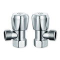 Kinetic 15mm Chrome Lead Free Brass Mini Cistern Cock Rising Stem - 2 Pack