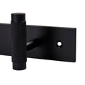 Adoored 4 Hook Rack - Black Knurled - 400mm - Durable Steel - Easy Install - SuperSaverAU - view 4