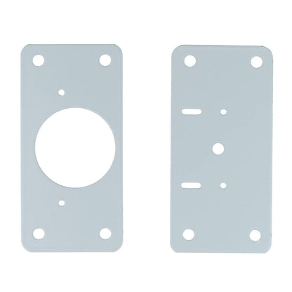 Taskmaster Hinge Repair Plate 2 Pack - 90 x 45mm - White - Easy Installation