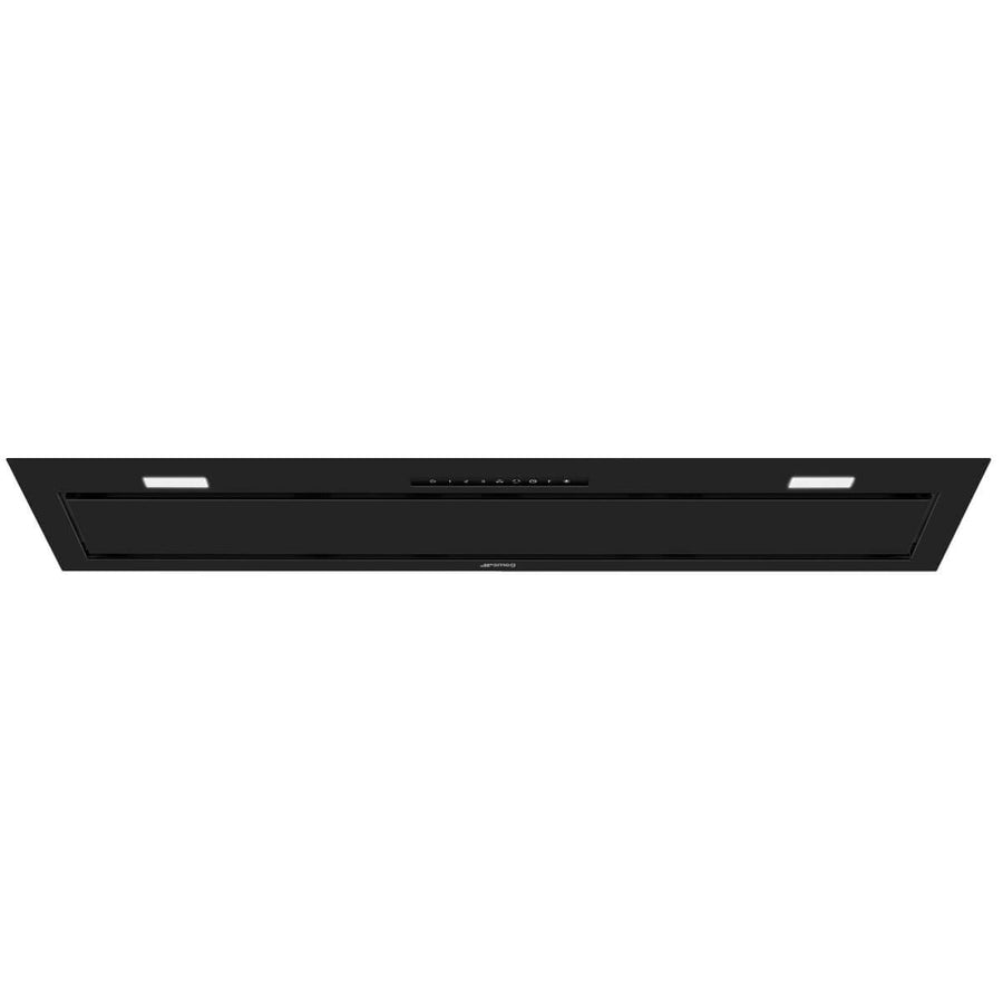 Smeg 90cm Matte Black Undermount Rangehood - AutoVent 2.0, 697m³/h, Touch Controls - KSGAU9P4MB