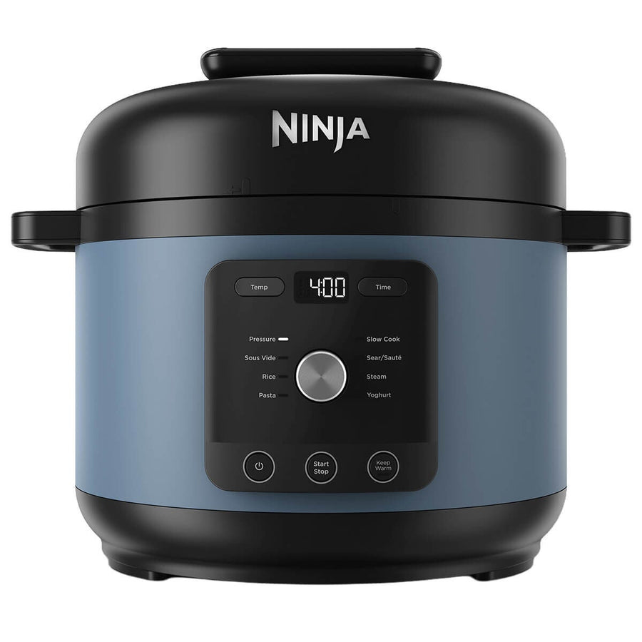 Ninja HyperHeat 9-in-1 Multicooker 6L - Blue Macaroon, 1200W, Pressure Cook, Slow Cook, Sous Vide - PC201BLANZ