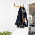 Mode 4 Over Door Hanger - Bamboo Board with 4 Chrome Hooks - 450mm x 70mm - SuperSaverAU - view 2