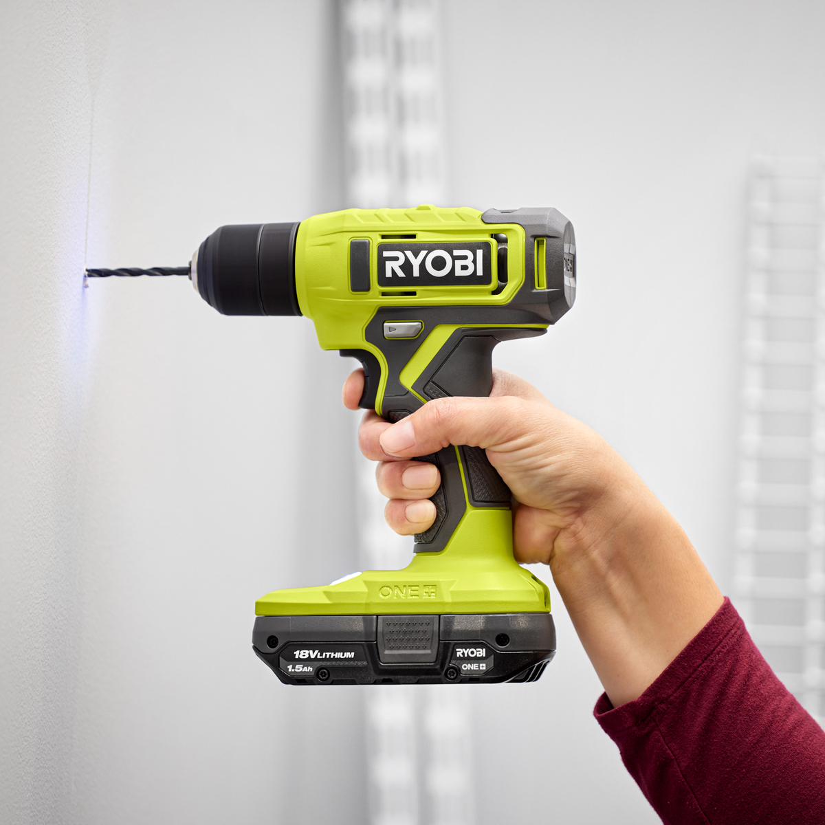 Ryobi 18V ONE+ Drill Driver Kit - 2Ah Battery - Variable Speed - LED Light - SuperSaverAU - view 2