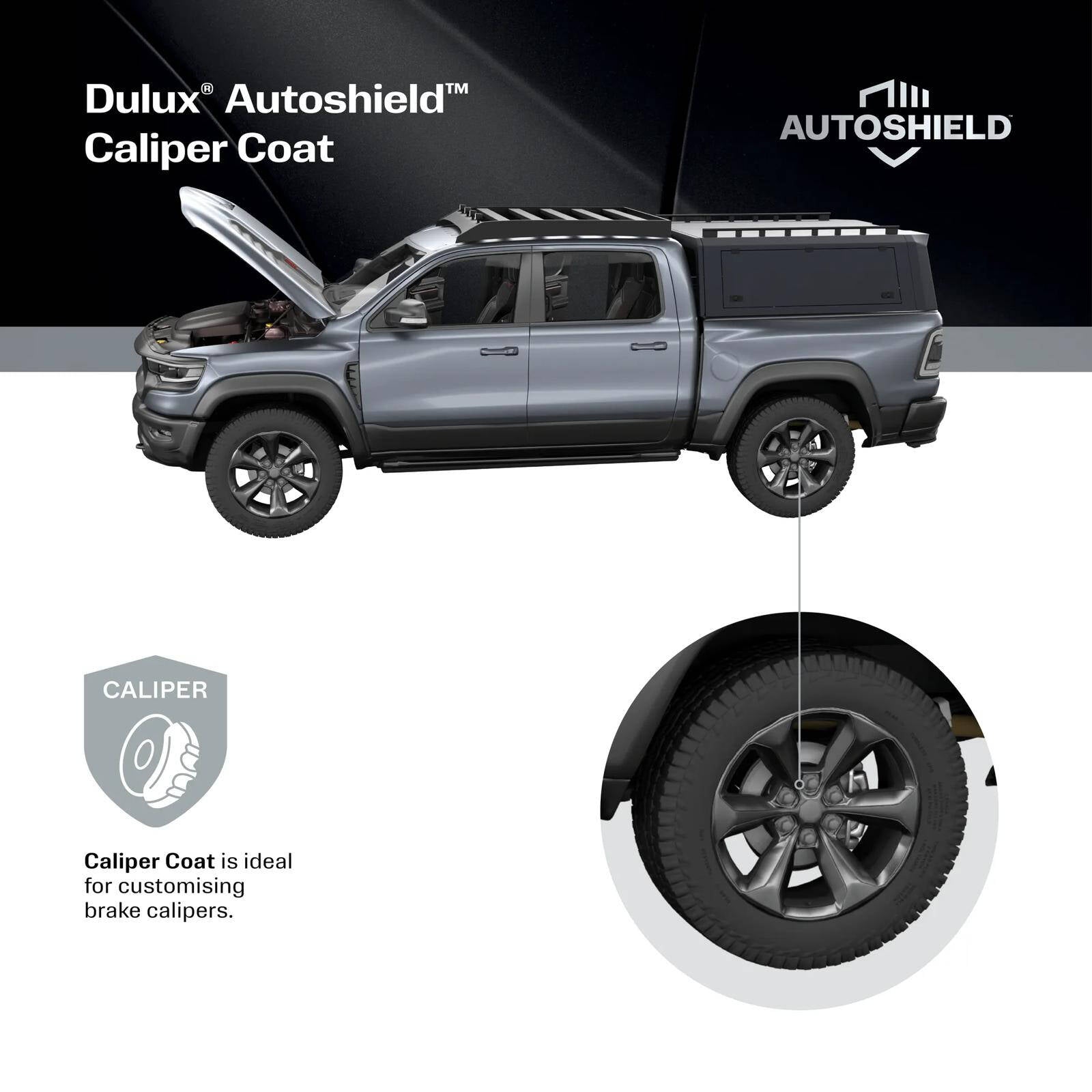 Dulux Autoshield Red Caliper Acrylic Lacquer Spray Paint 340g