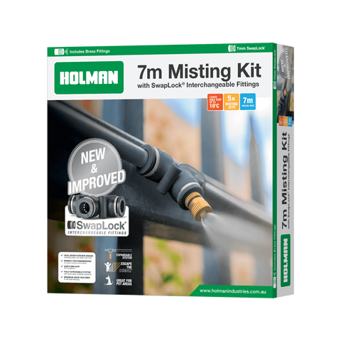 Holman 7m Misting Kit - Outdoor Cooling System with SwapLock Fittings - SuperSaverAU - view 1