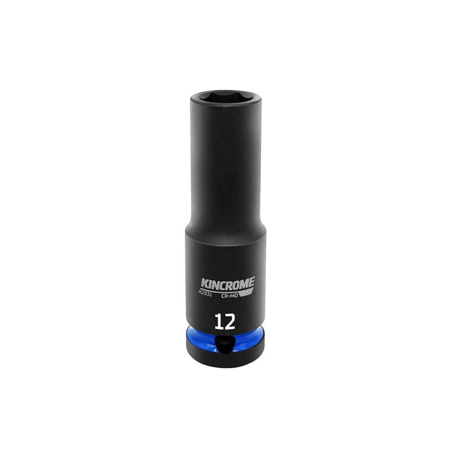 Kincrome 12mm 1/2" Drive Deep Impact Socket Cr-Mo 6 Point Rust Resistant