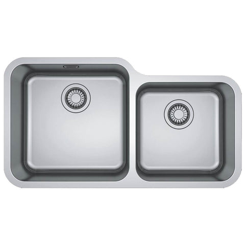Franke Bell undermount sink - 18/10 stainless steel, 33L capacity, overflow - BCX1204235B