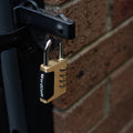 Wordcode 38mm Brass 4 Dial Resettable Padlock - Durable - Secure Locking - SuperSaverAU - view 4