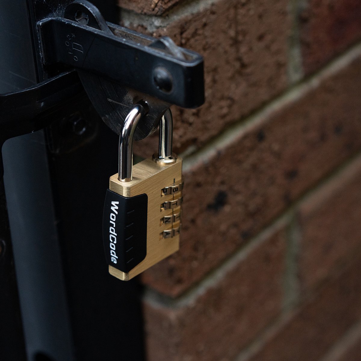 Wordcode 38mm Brass 4 Dial Resettable Padlock - Durable - Secure Locking - SuperSaverAU - view 4