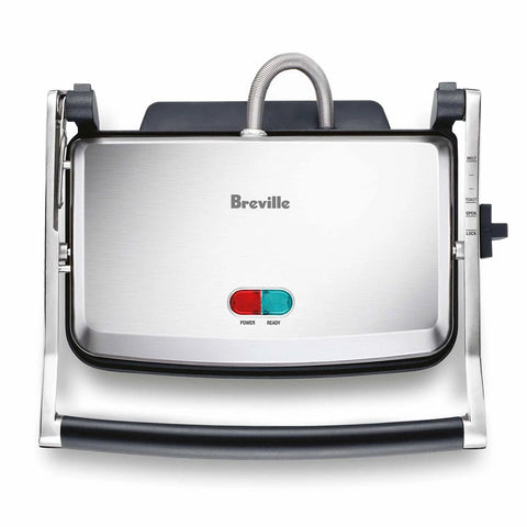 Breville the Toast and Melt Two Slice Sandwich Press - Brushed Stainless Steel, 2000W - LSG525BSS