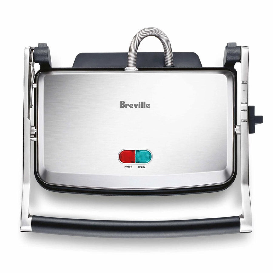 Breville the Toast and Melt Two Slice Sandwich Press - Brushed Stainless Steel, 2000W - LSG525BSS