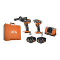 AEG 18V 4.0Ah 2-Piece Brushless FORCE Combo Kit with Hammer Drill A18X2BA142C